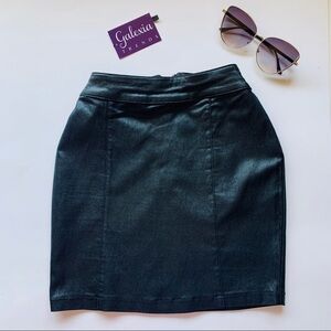 Foreign Exchange Women Mini Black Motto Party Casual Skirt Size‎ S
